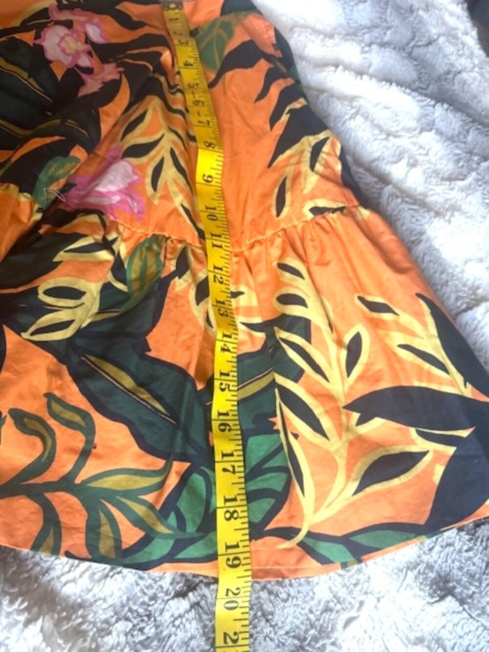 Set H&M Leaf Palm Cotton Top & Skirt Colorful Tropical - Picture 12 of 16